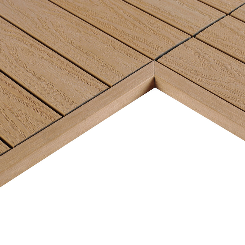 NewTechWood 12" x 1" Composite Interlocking Deck Corner Piece in